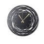 Wallity Reloj de Pared Decorativo de Metal Negro 70 x 70 cm